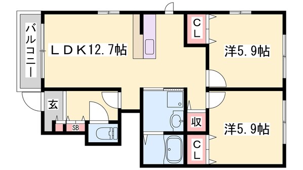 ハイツグレースの物件間取画像